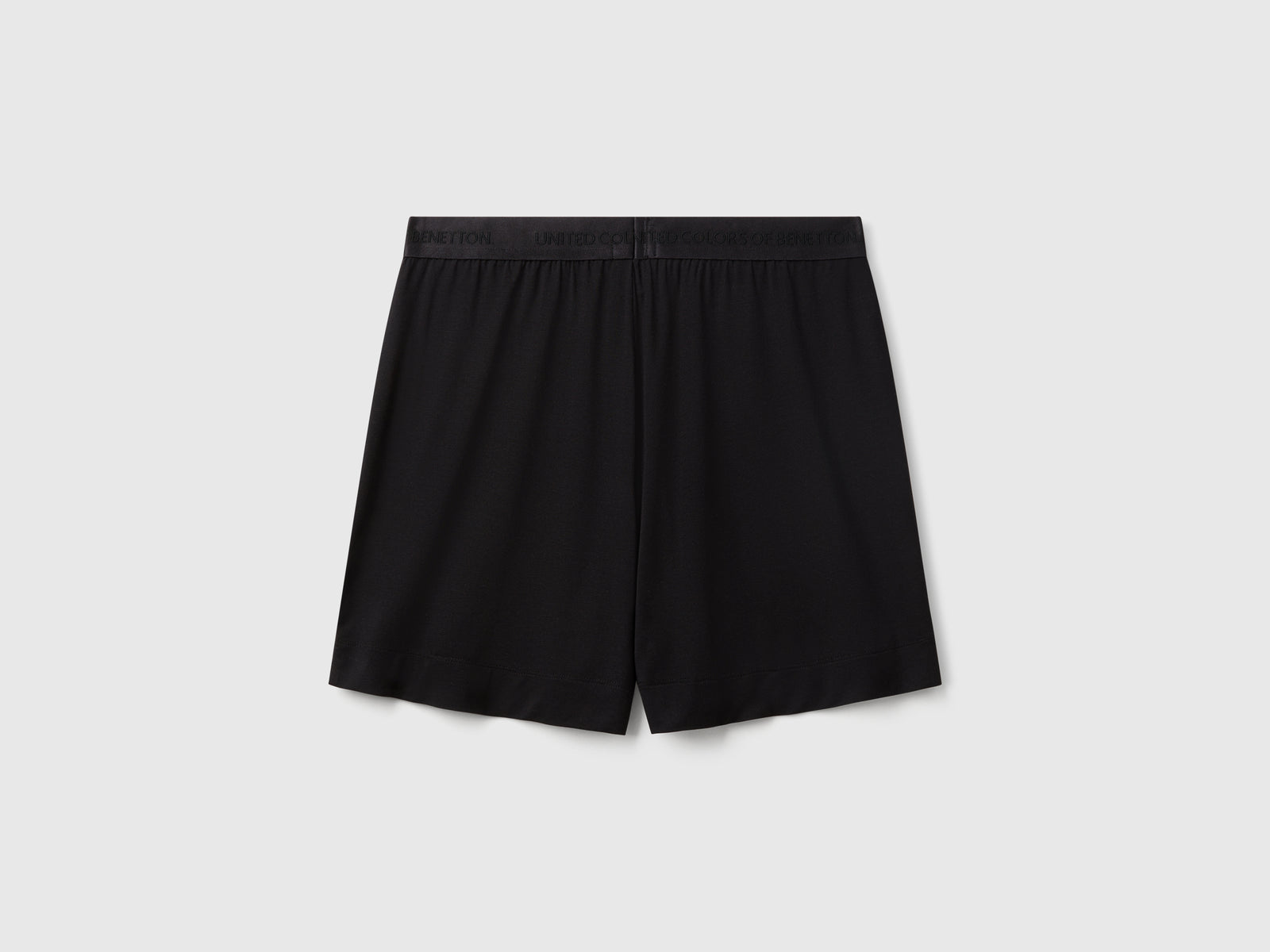 Shorts in Modal stretch da donna nero 2 | Benetton Outlet