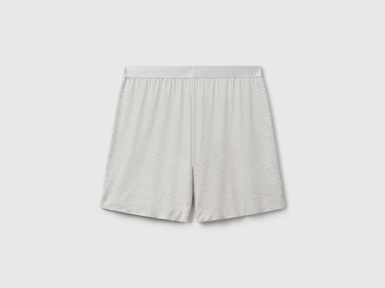 Shorts in Modal stretch da donna grigio chiaro | Benetton Outlet