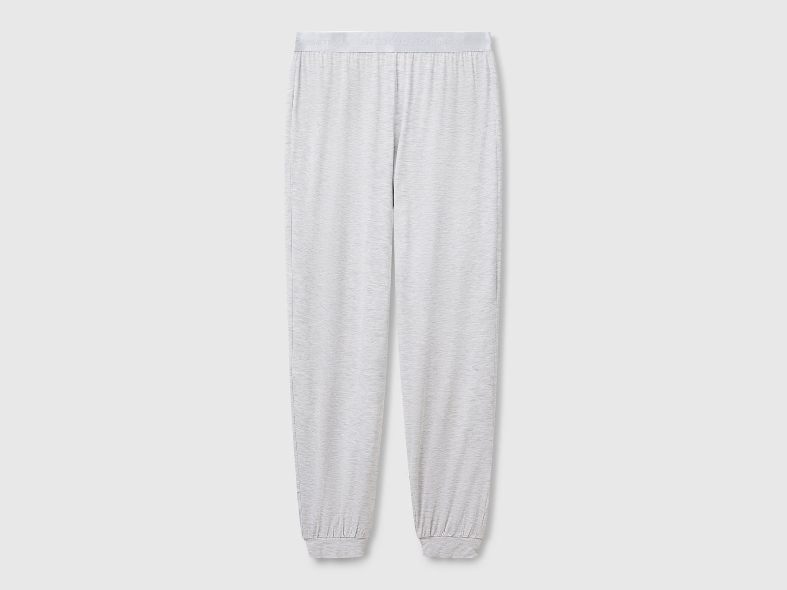 Pantaloni in Modal stretch da donna grigio chiaro | Benetton Outlet