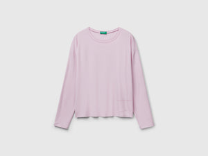 T-shirt manica lunga in Modal stretch