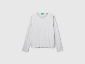 T-shirt manica lunga in Modal stretch