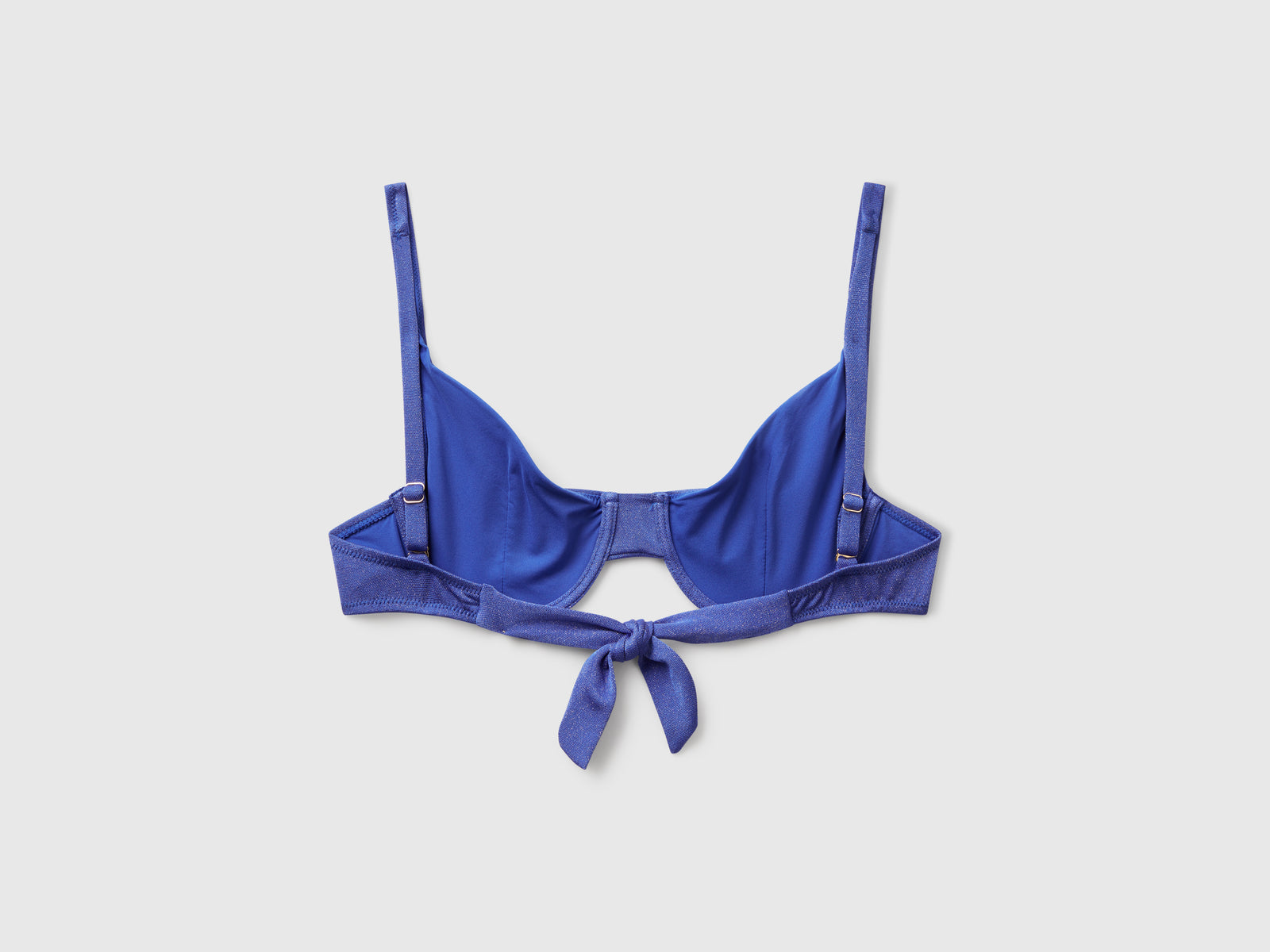 Reggiseno costume con lurex da donna blu 2 | Benetton Outlet