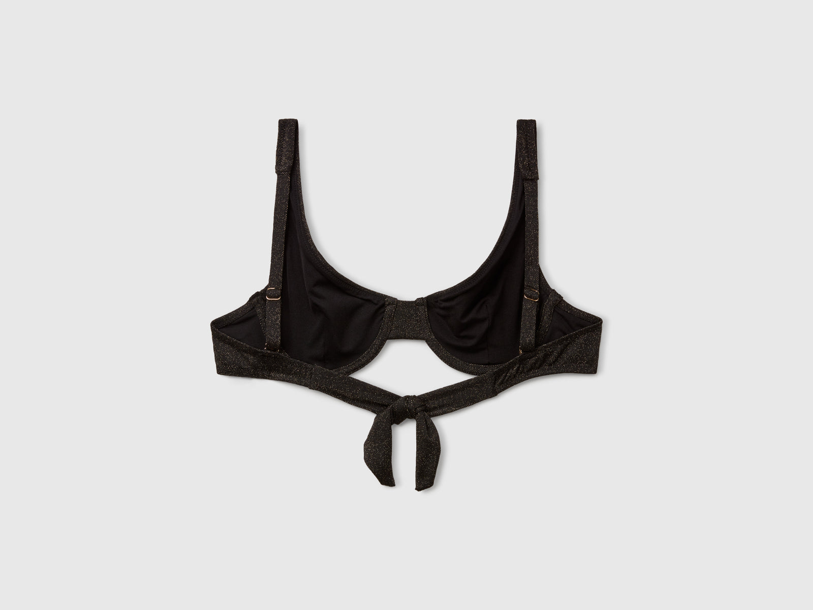 Reggiseno costume con lurex da donna nero 2 | Benetton Outlet