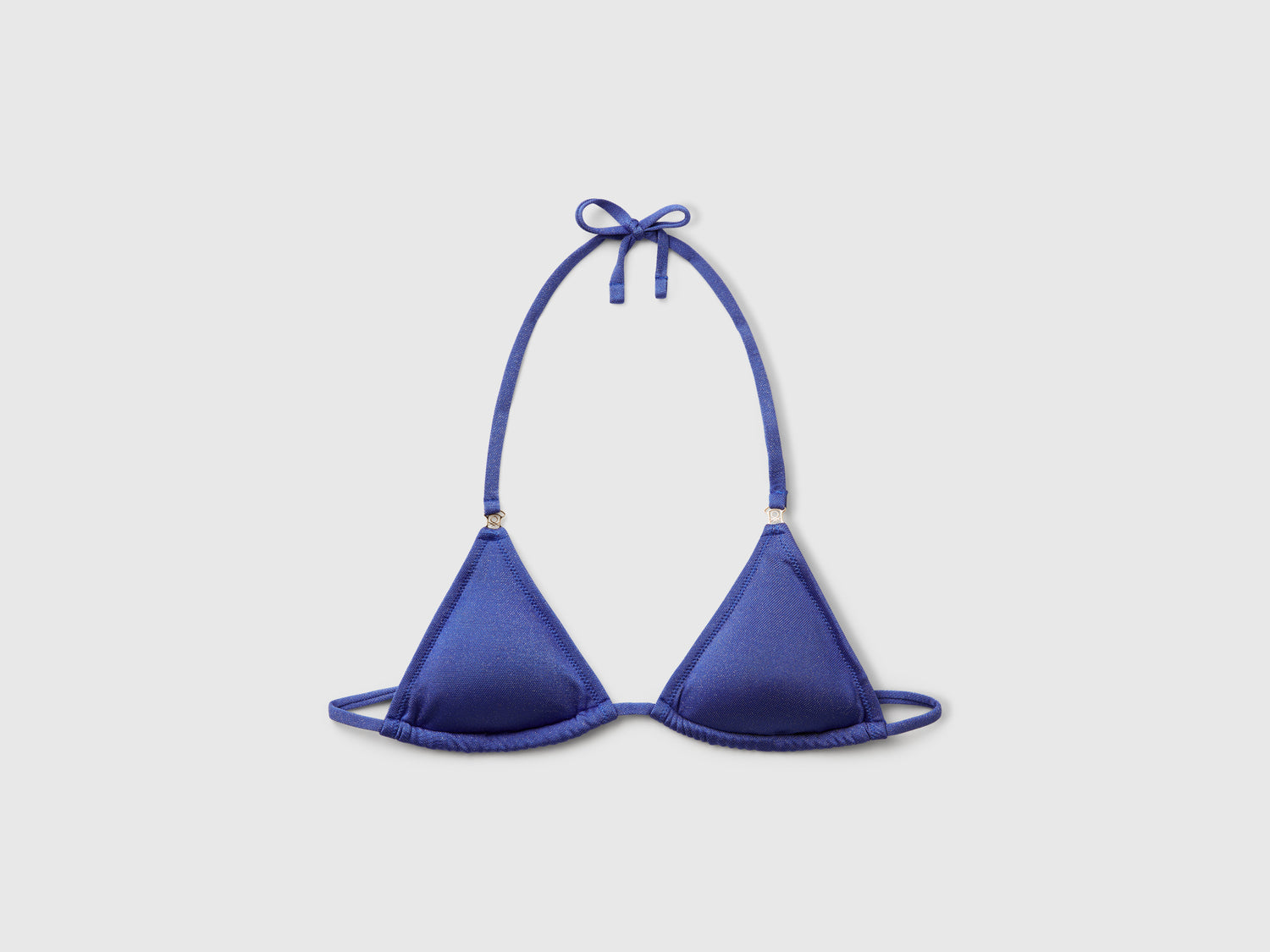 Triangolo mare con lurex da donna blu | Benetton Outlet