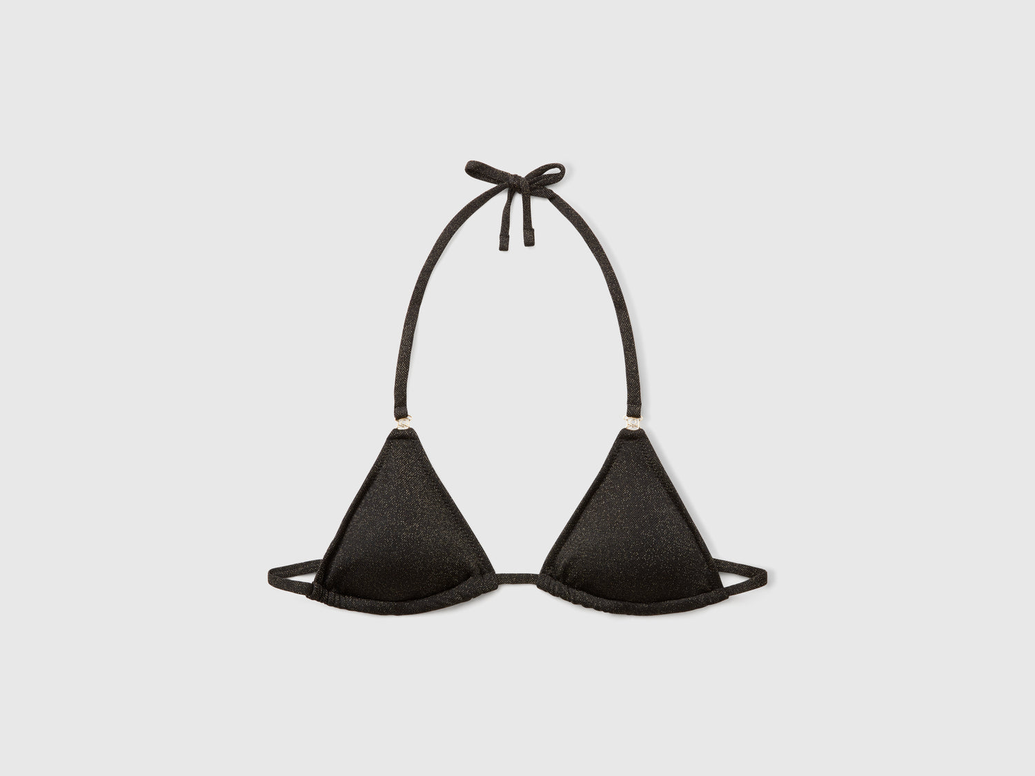 Triangolo mare con lurex da donna nero | Benetton Outlet