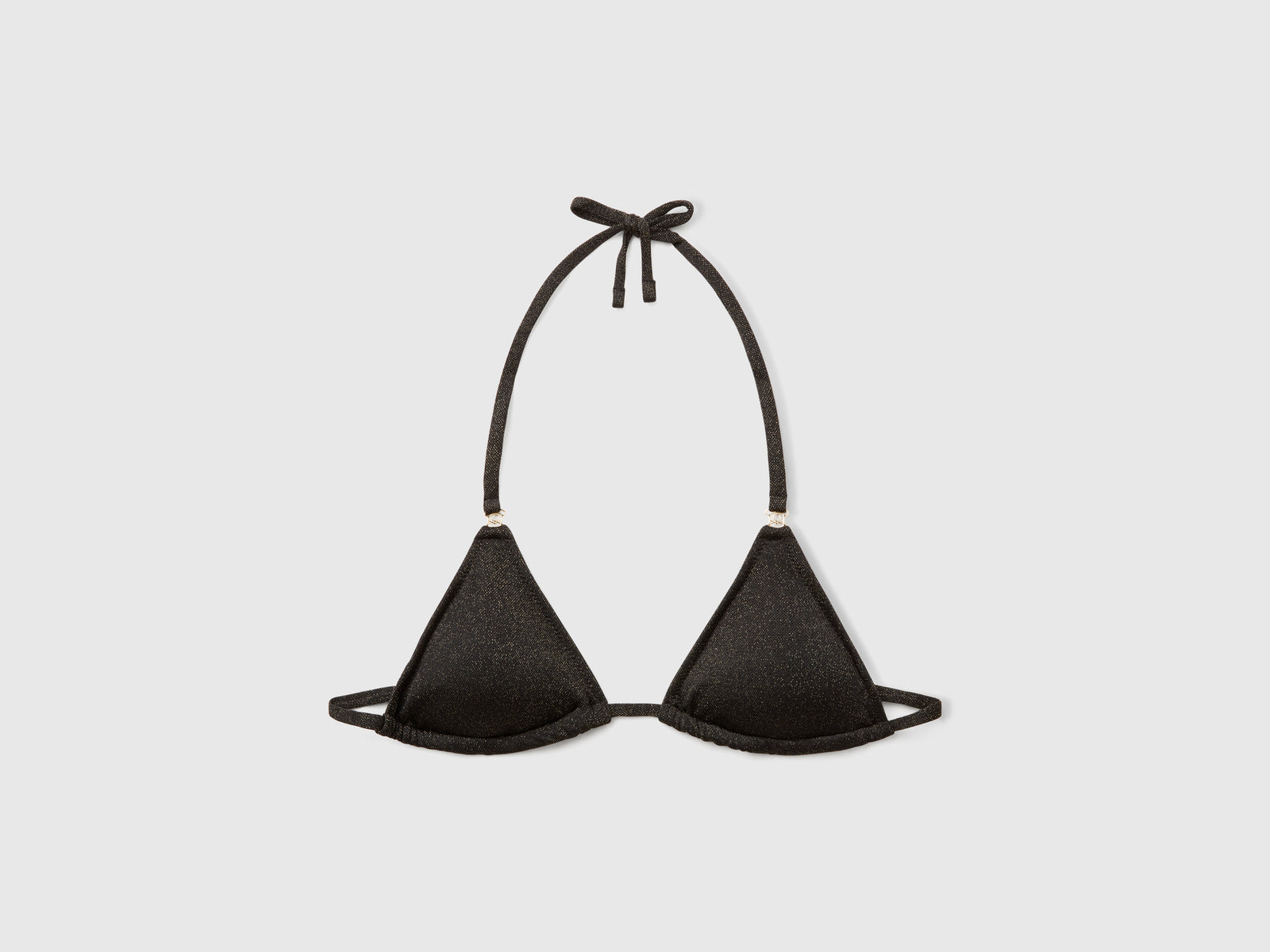 Triangolo mare con lurex da donna nero | Benetton Outlet