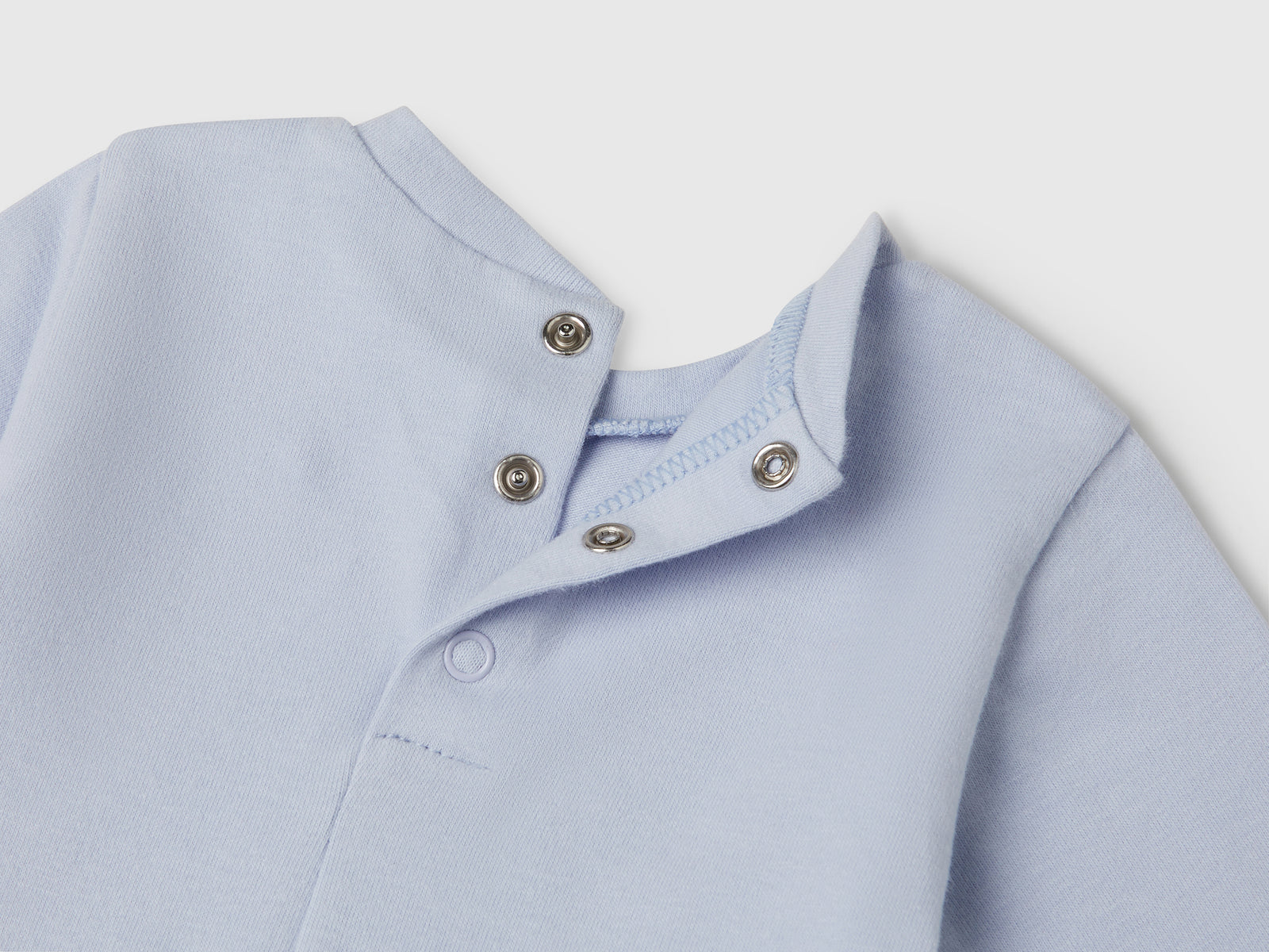 Tuta lunga con stampa animaletto da neonato azzurro 3 | Benetton Outlet