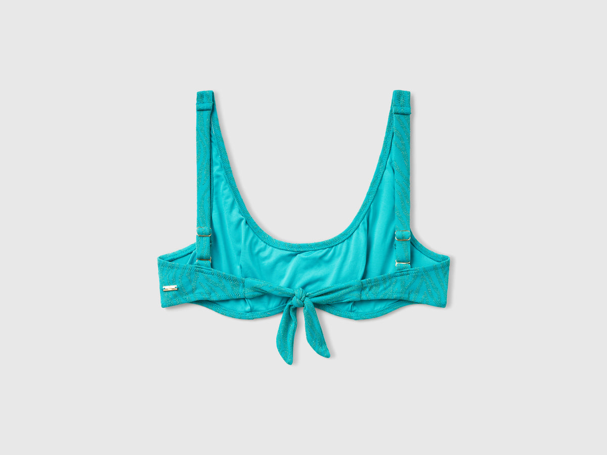 Brassiere mare animalier con lurex