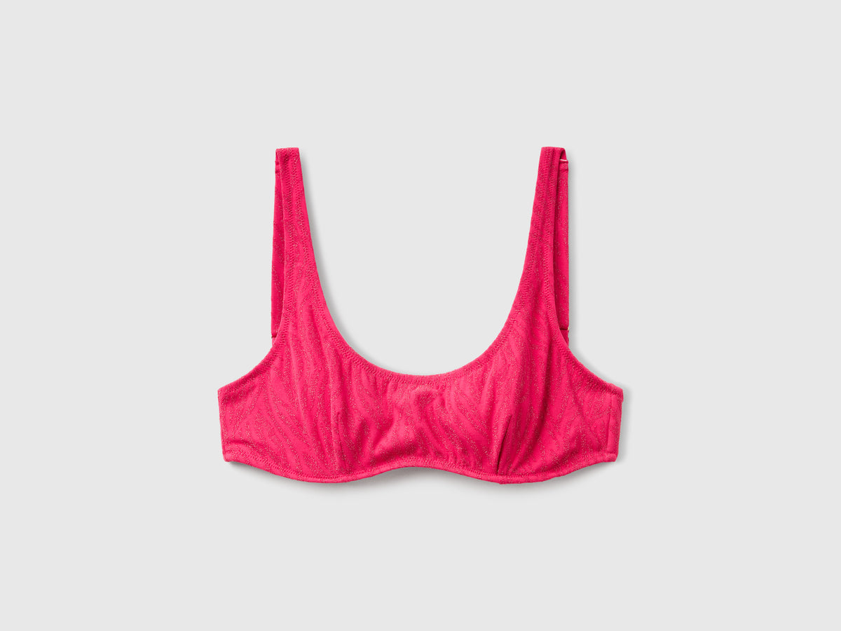 Brassiere mare animalier con lurex