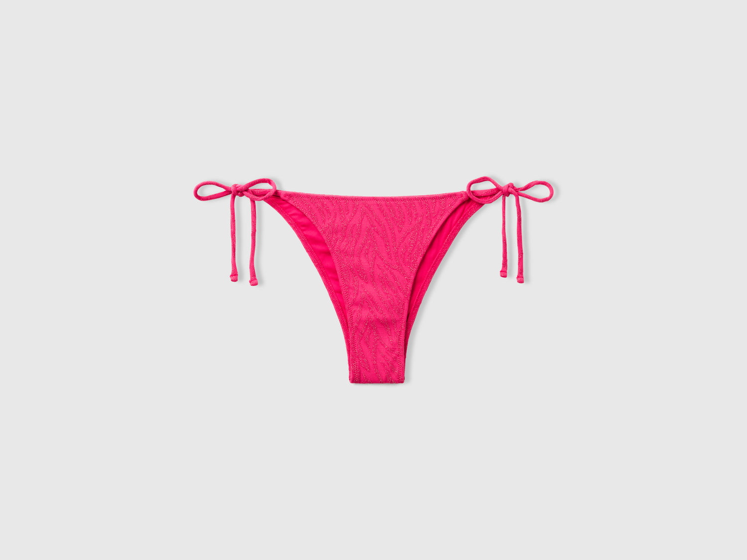 Slip mare animalier con lurex da donna fucsia | Benetton Outlet