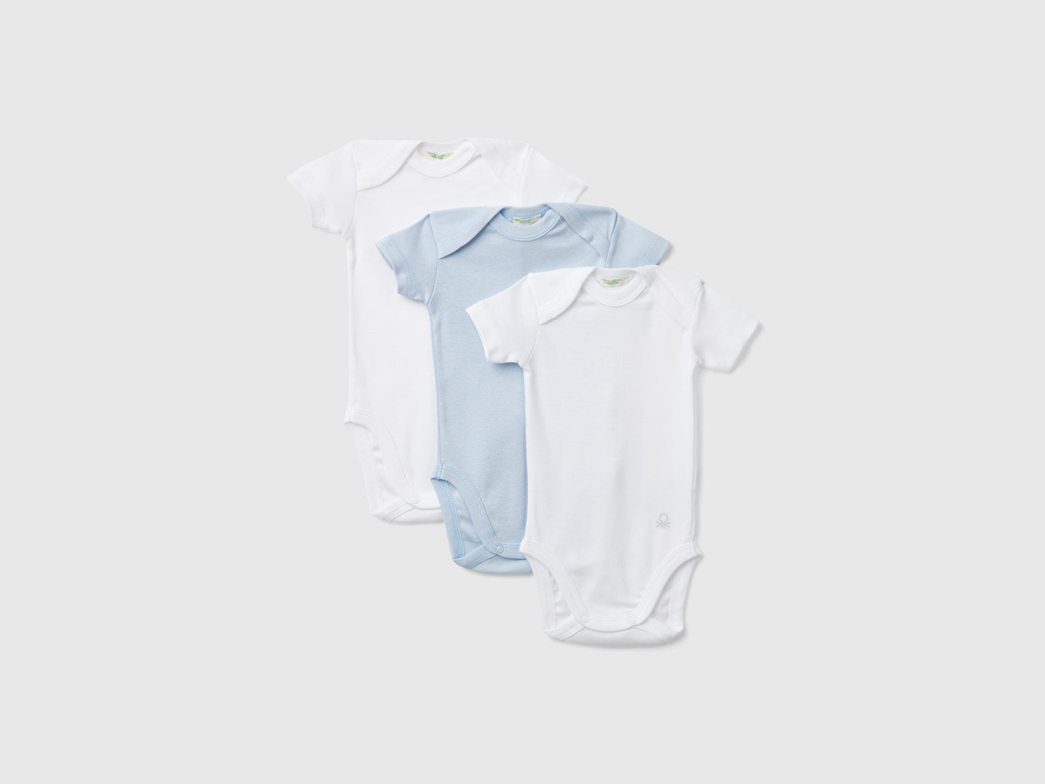 Set body tinta unita in cotone da neonato multi-color | Benetton Outlet