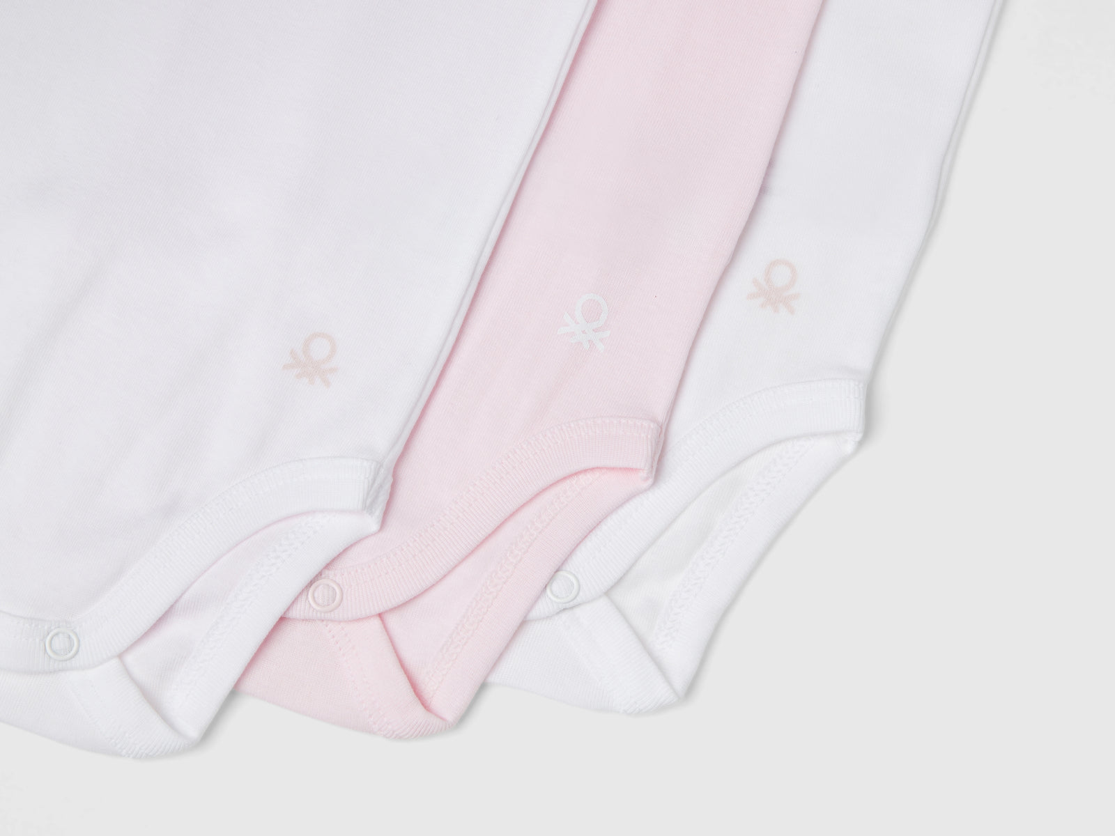 Set body tinta unita in cotone da neonato multi-color 3 | Benetton Outlet