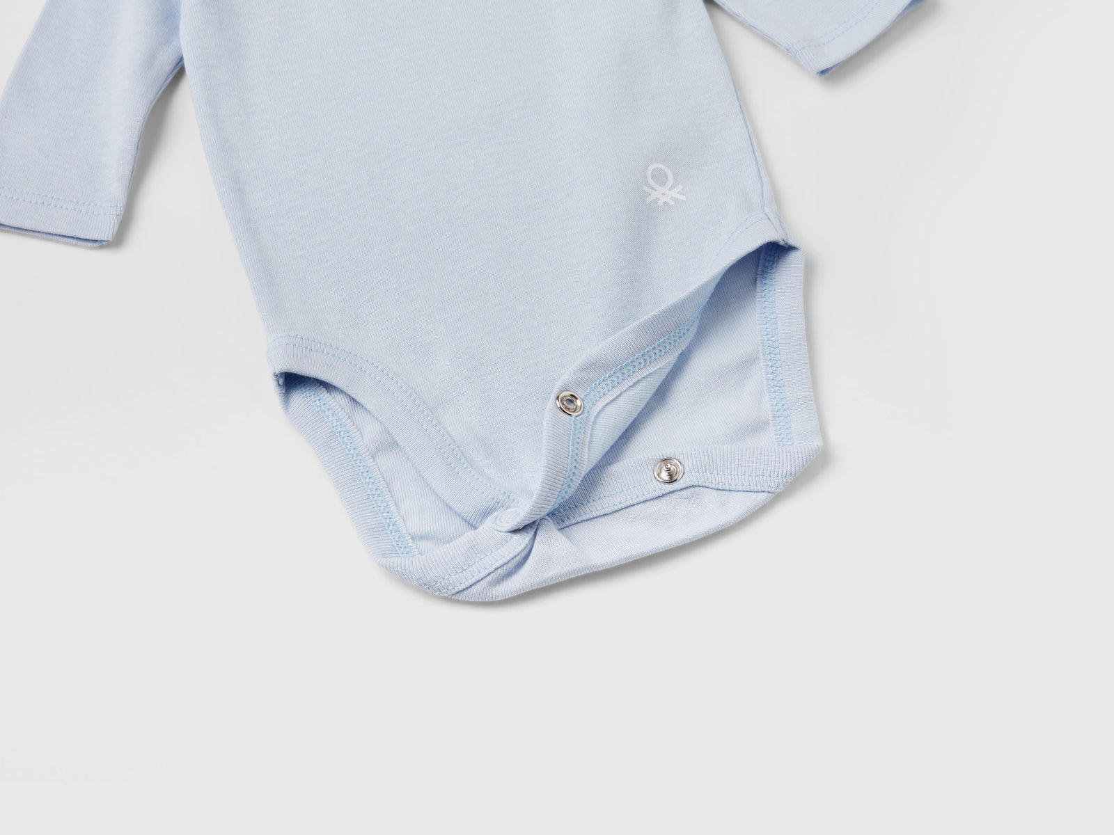 Tre body tinta unita in cotone da neonato multi-color 3 | Benetton Outlet