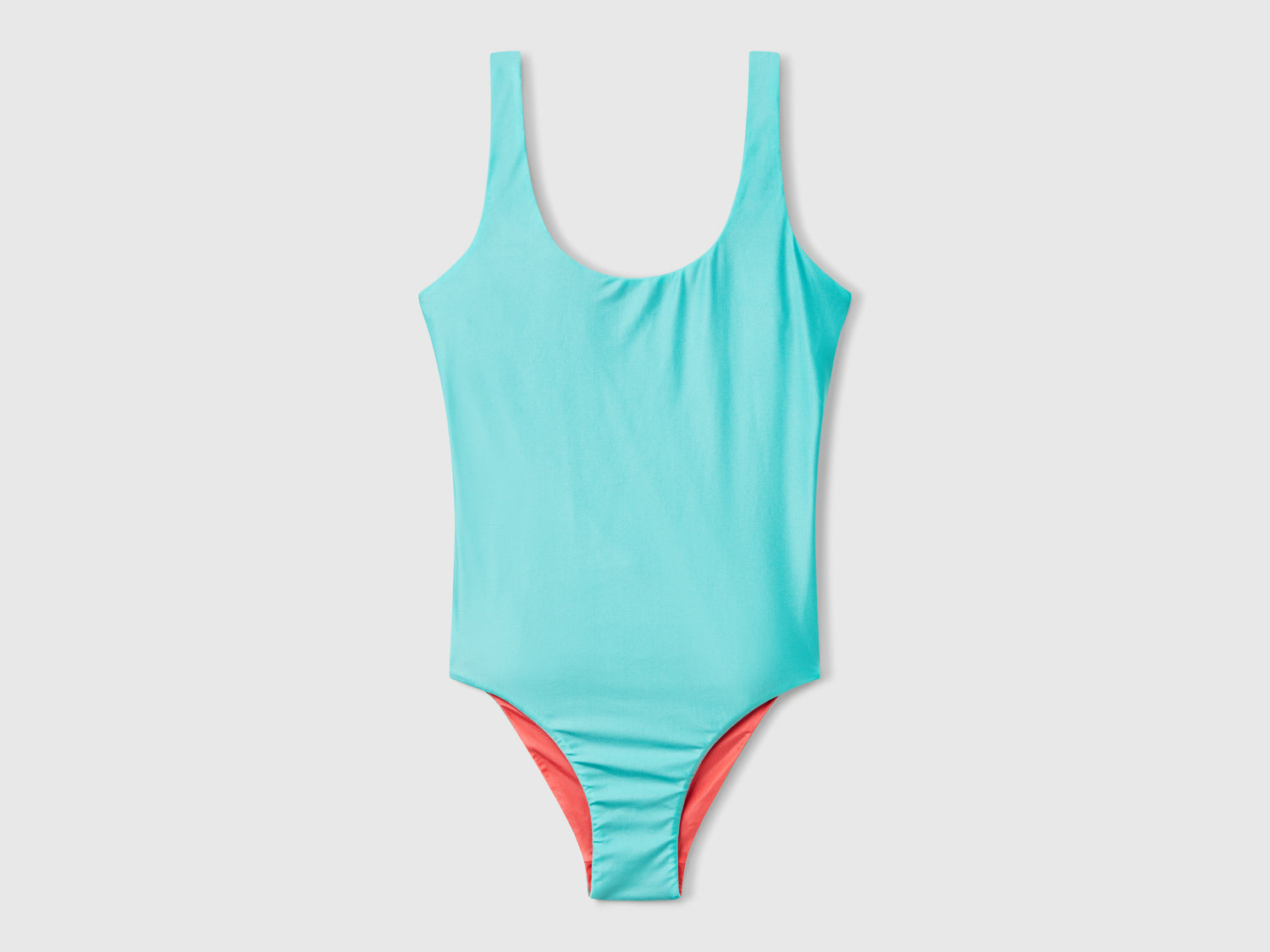 Costume intero reversibile da donna verde acqua | Benetton Outlet