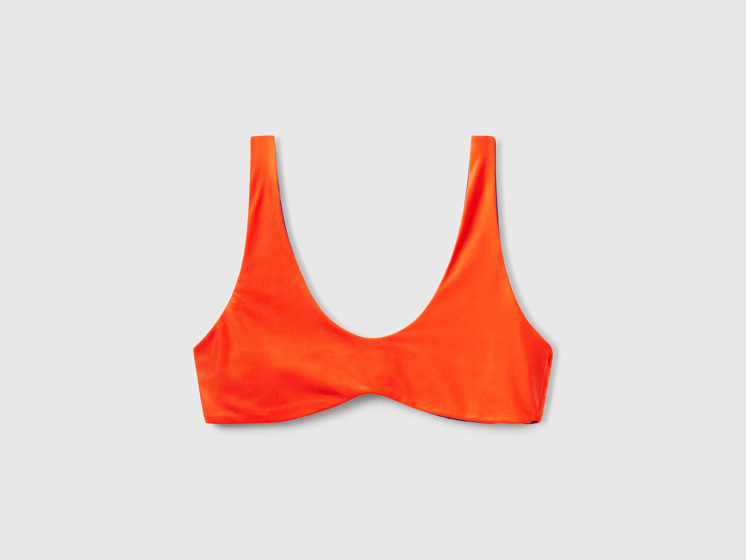 Reggiseno mare reversibile da donna rosso mattone | Benetton Outlet