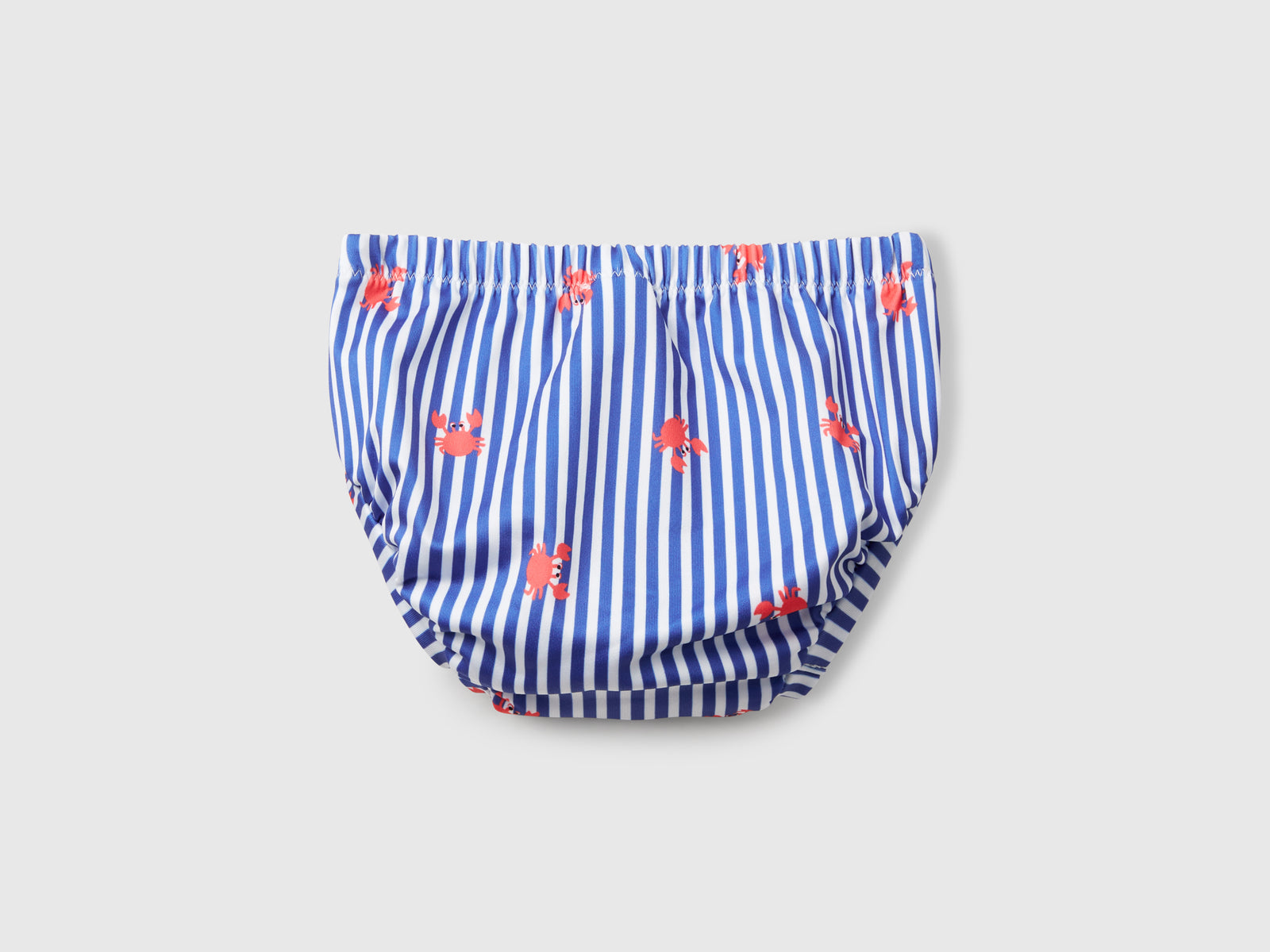 Slip costume a righe con granchi da neonato blu 2 | Benetton Outlet