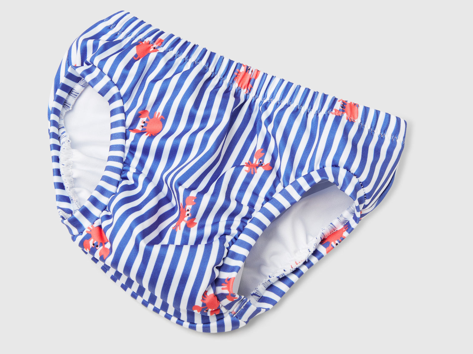 Slip costume a righe con granchi da neonato blu 3 | Benetton Outlet