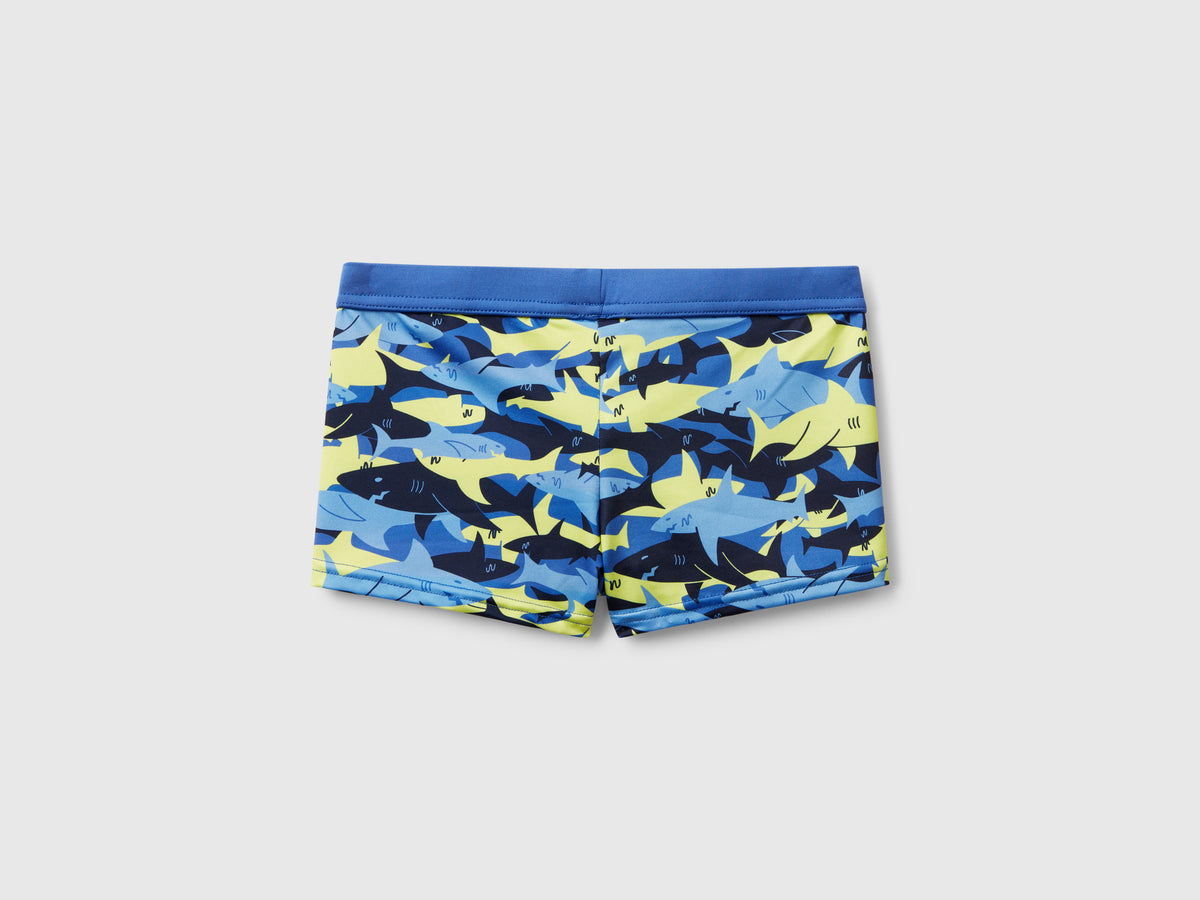 Boxer mare con stampa squali