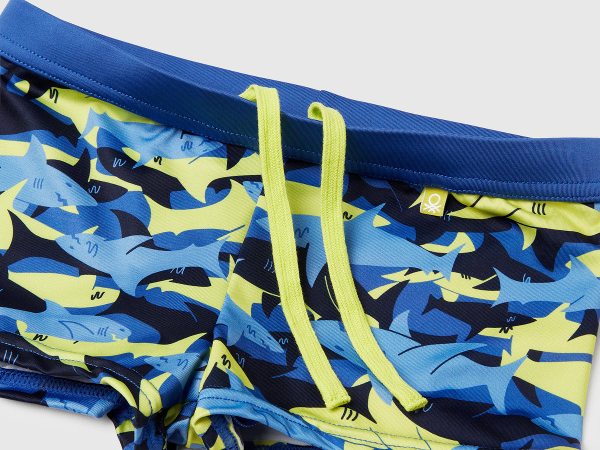 Boxer mare con stampa squali