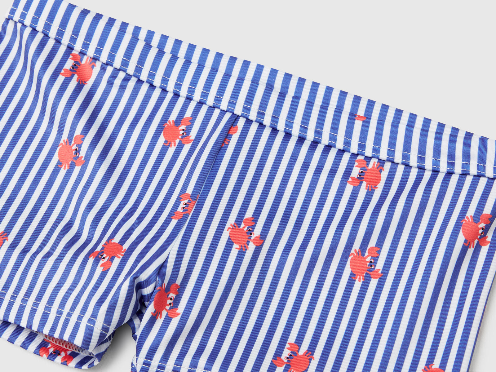 Costume boxer a righe con granchi da bambino blu 3 | Benetton Outlet