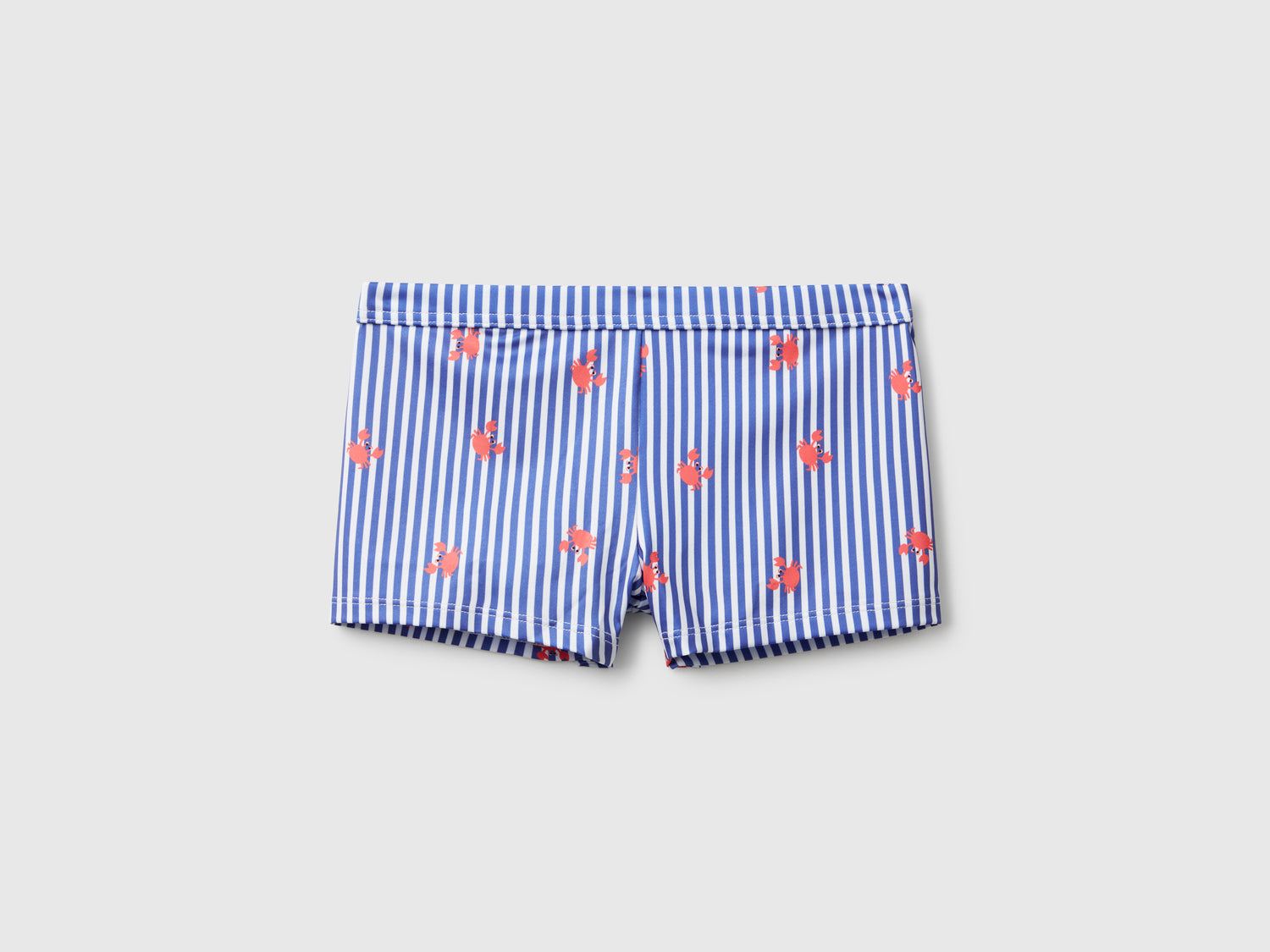 Costume boxer a righe con granchi da bambino blu | Benetton Outlet