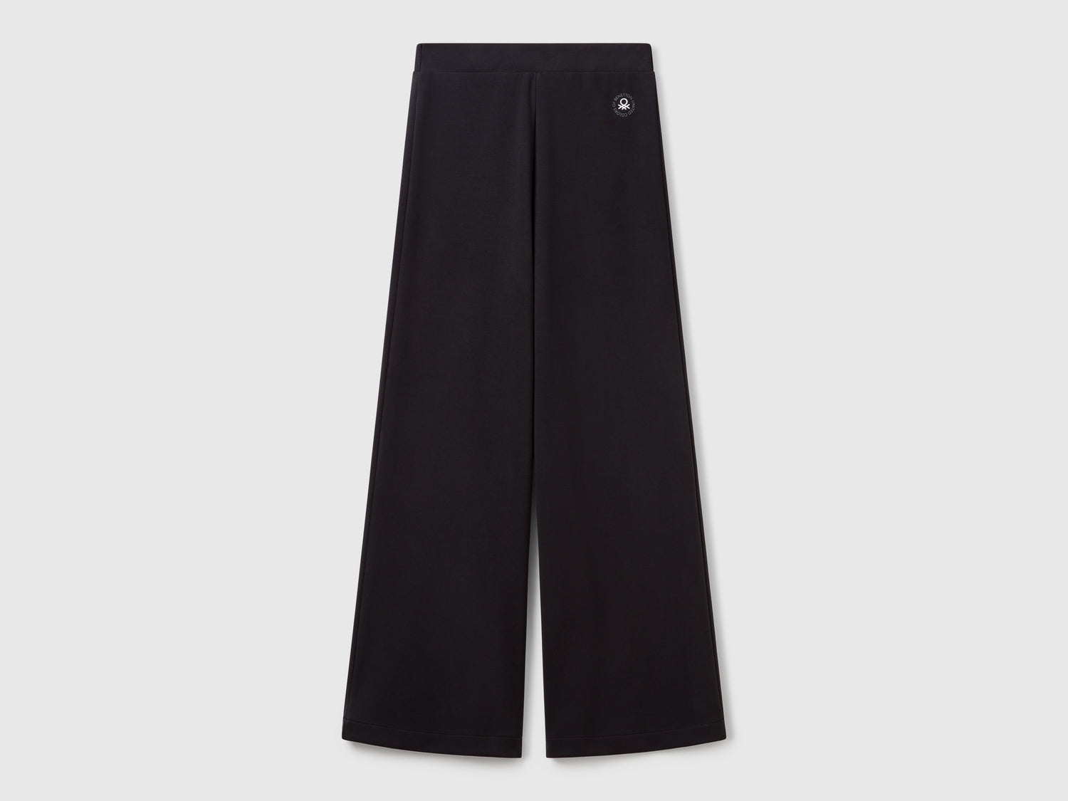 Wide trousers in MODAL da donna nero | Benetton Outlet