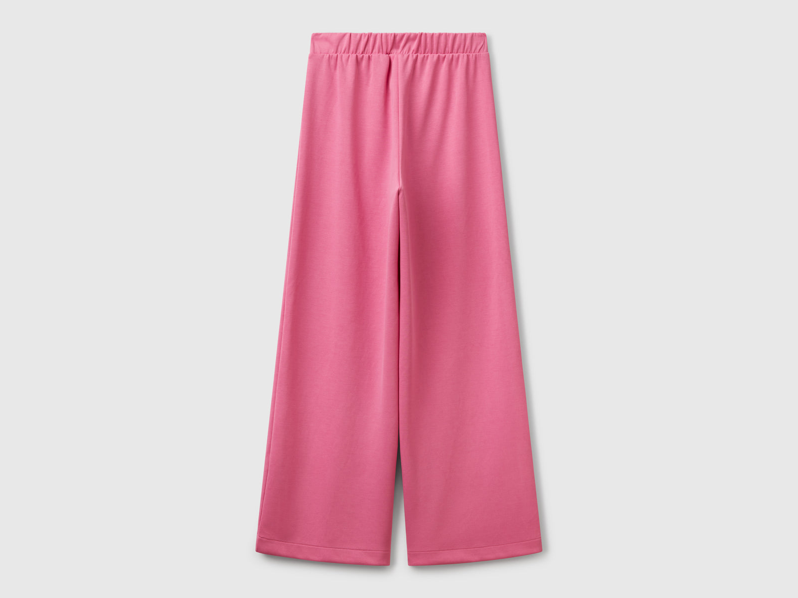 Wide trousers in MODAL da donna rosa 2 | Benetton Outlet