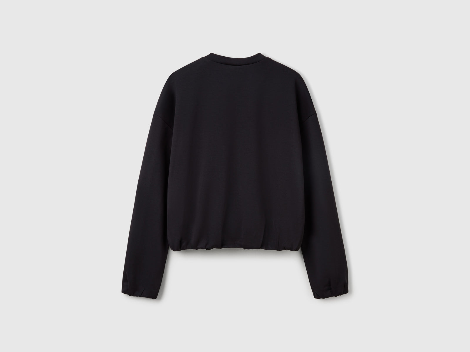 Felpa con zip in MODAL da donna nero 2 | Benetton Outlet