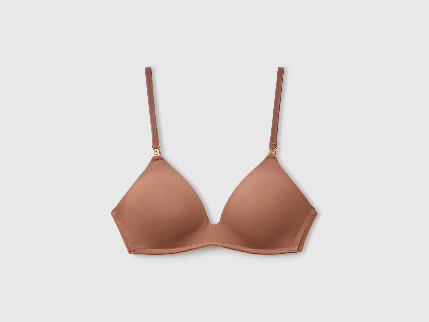 Reggiseno a triangolo imbottito da donna marrone | Benetton Outlet