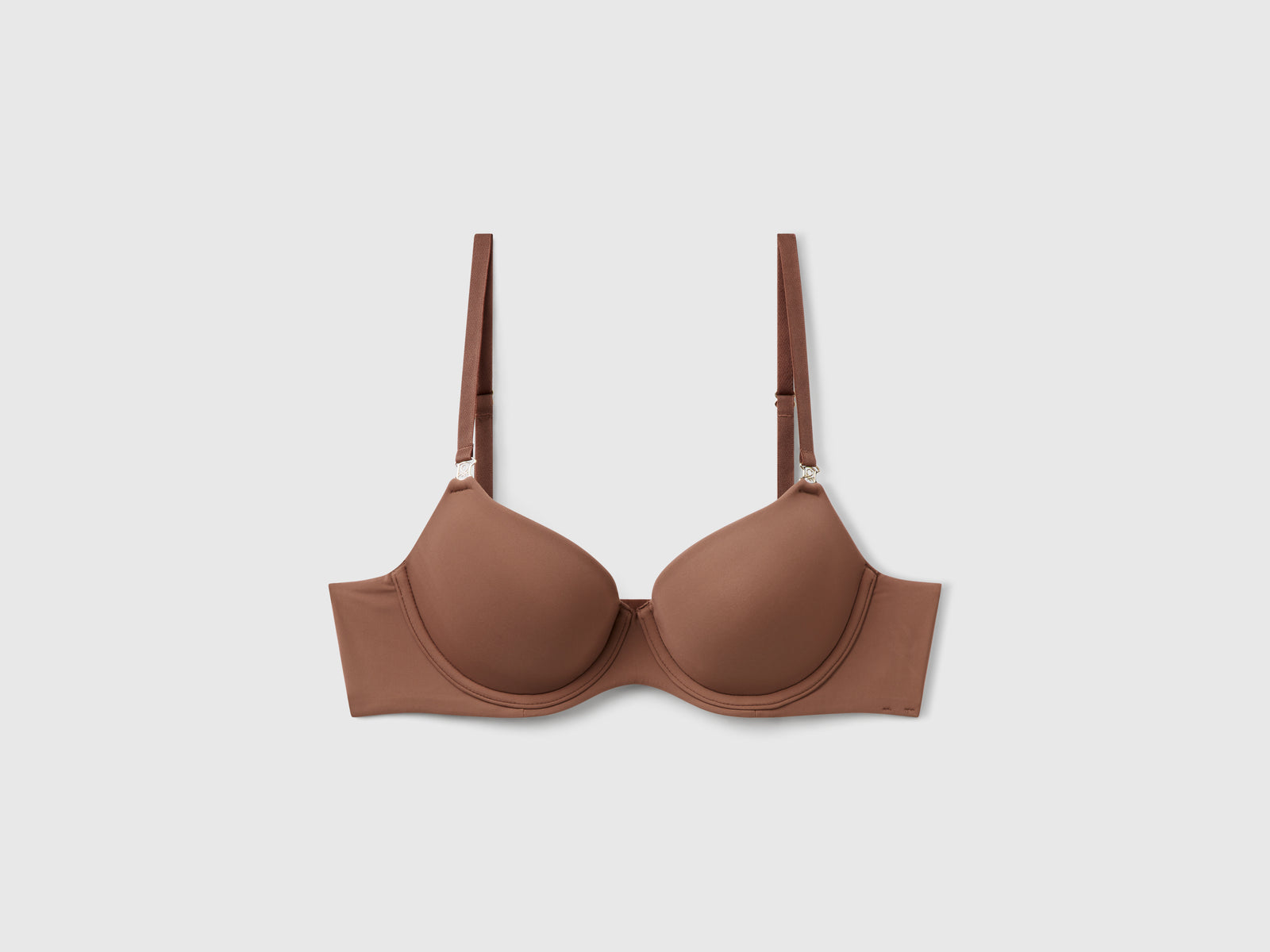 Reggiseno imbottito con ferretto da donna marrone | Benetton Outlet