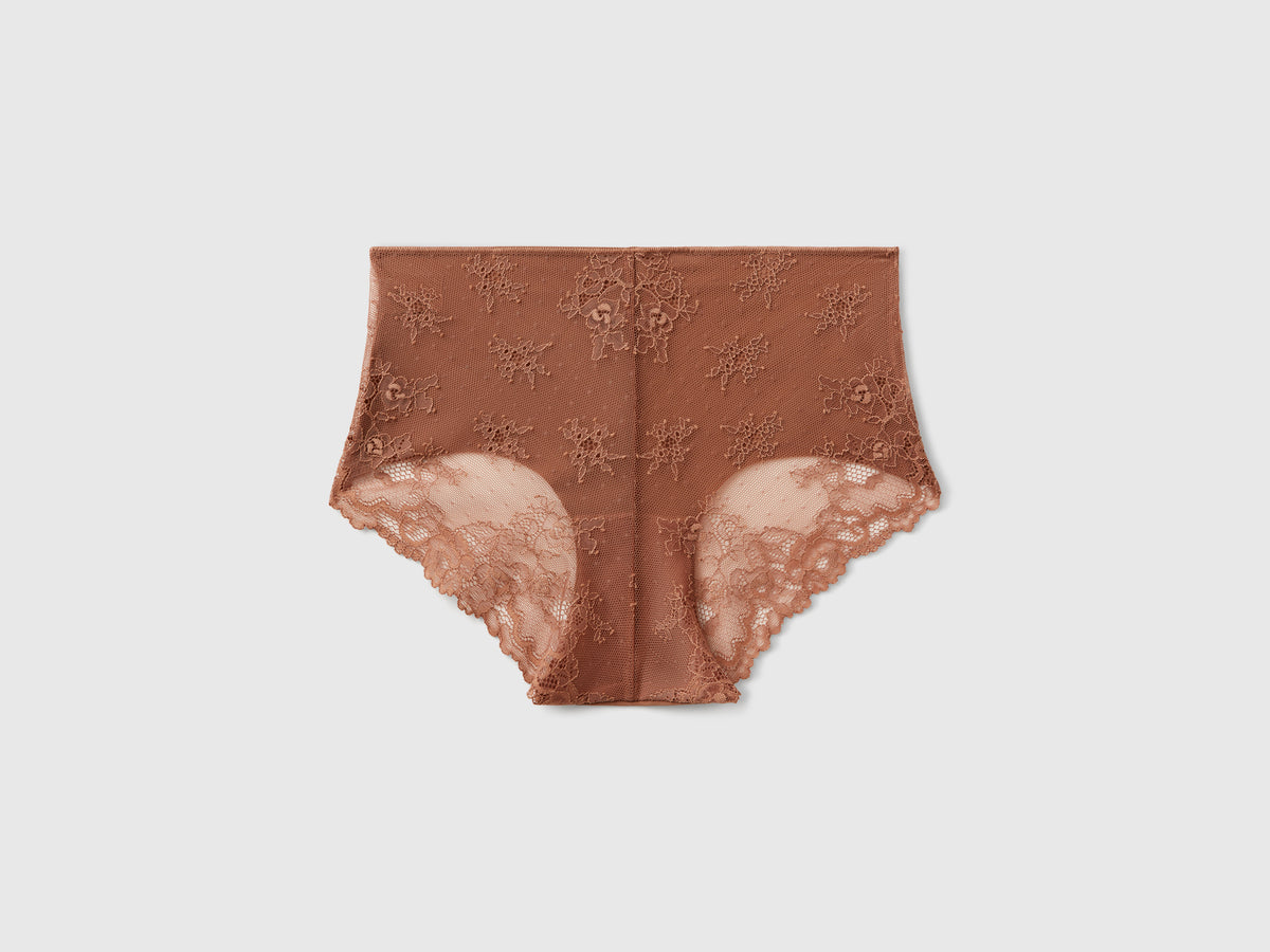 Culotte elasticizzate con pizzo