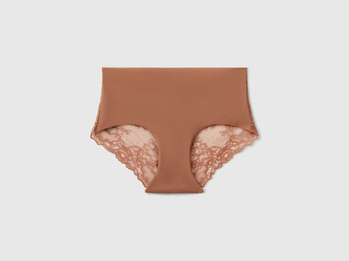 Culotte elasticizzate con pizzo