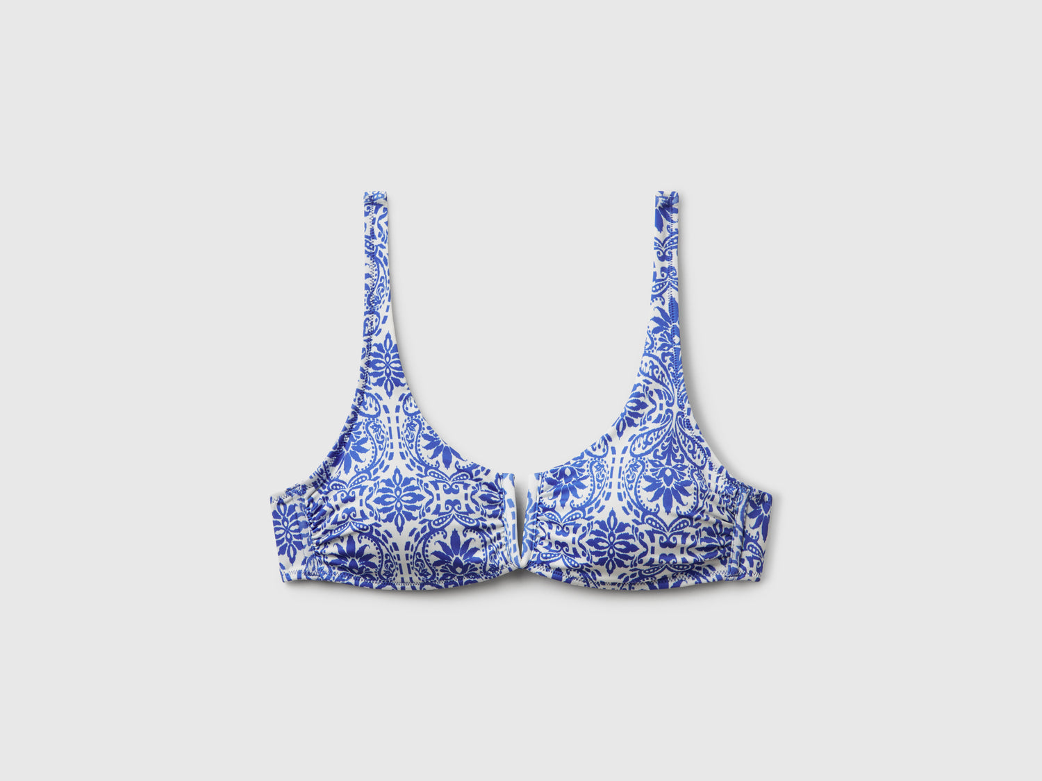 Fascia mare imbottita fantasia da donna blu | Benetton Outlet