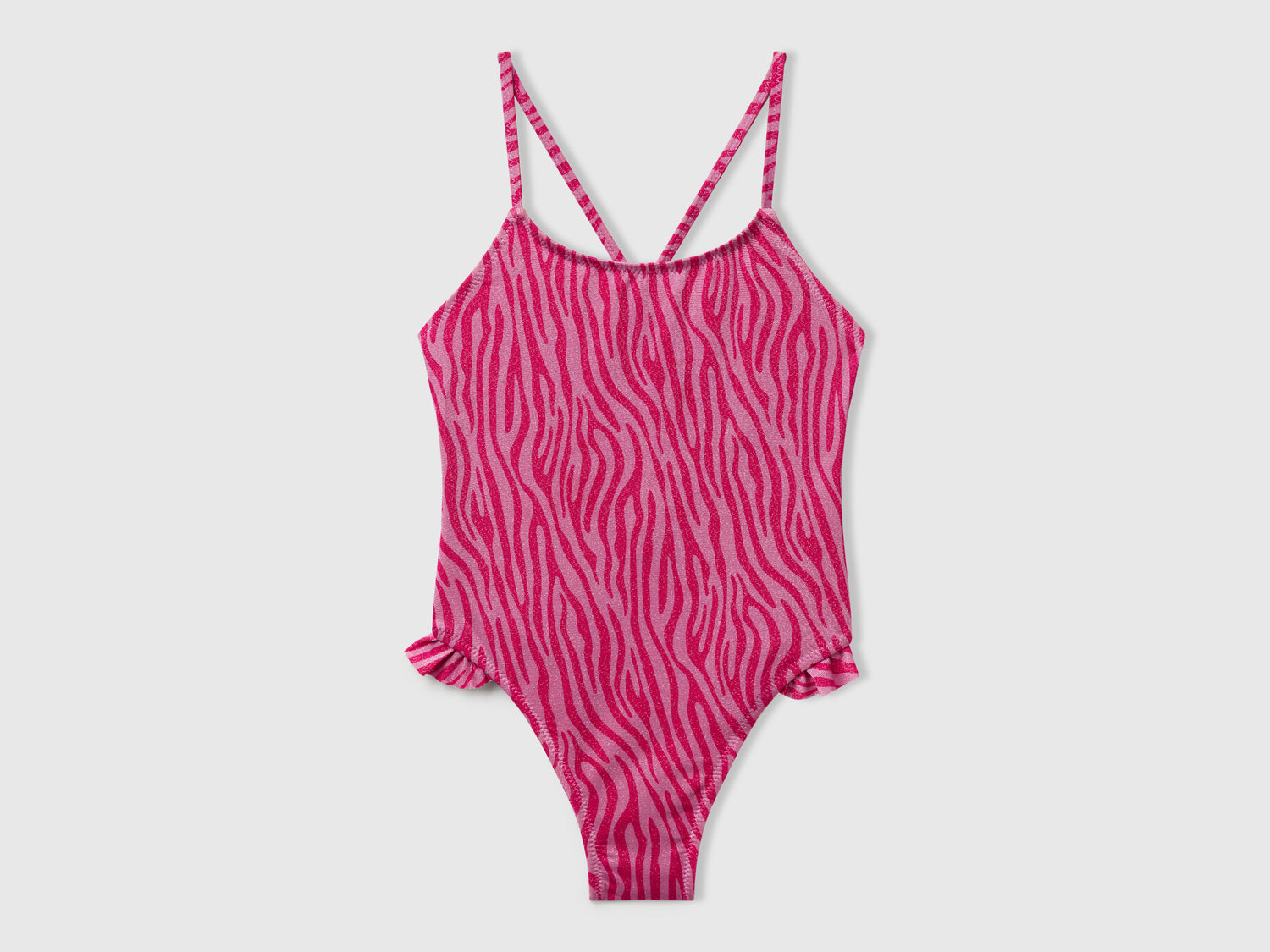 Costume interno animalier da bambina fucsia | Benetton Outlet