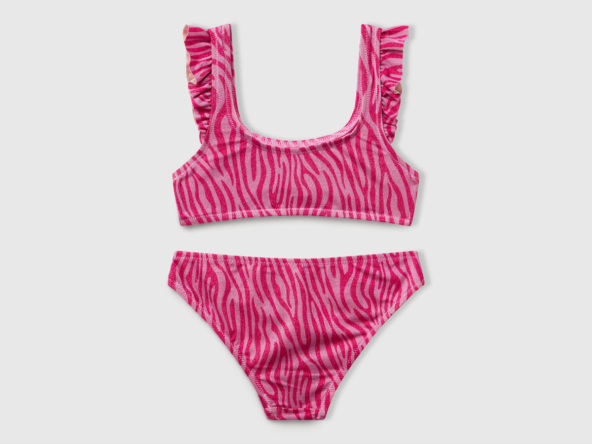 Bikini mare con stampa animalier