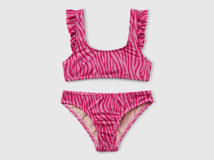 Bikini mare con stampa animalier