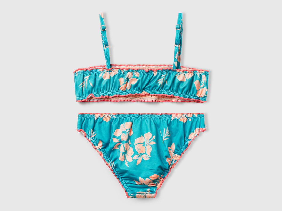 Bikini mare con stampa floreale