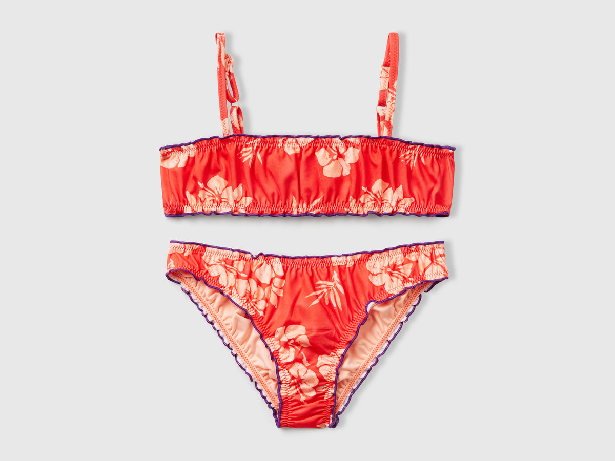 Bikini mare con stampa floreale