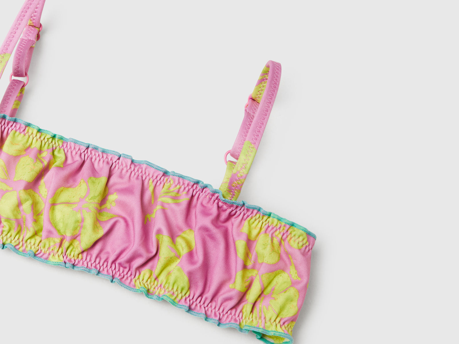 Bikini mare con stampa floreale da bambina rosa 3 | Benetton Outlet