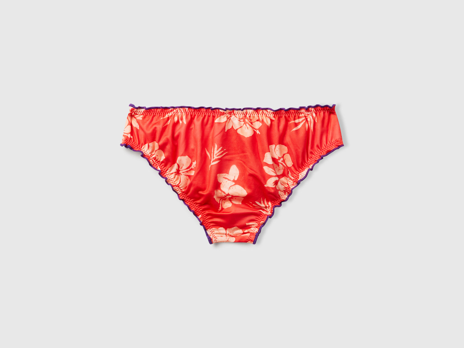 Slip mare con stampa floreale da bambina arancione 2 | Benetton Outlet