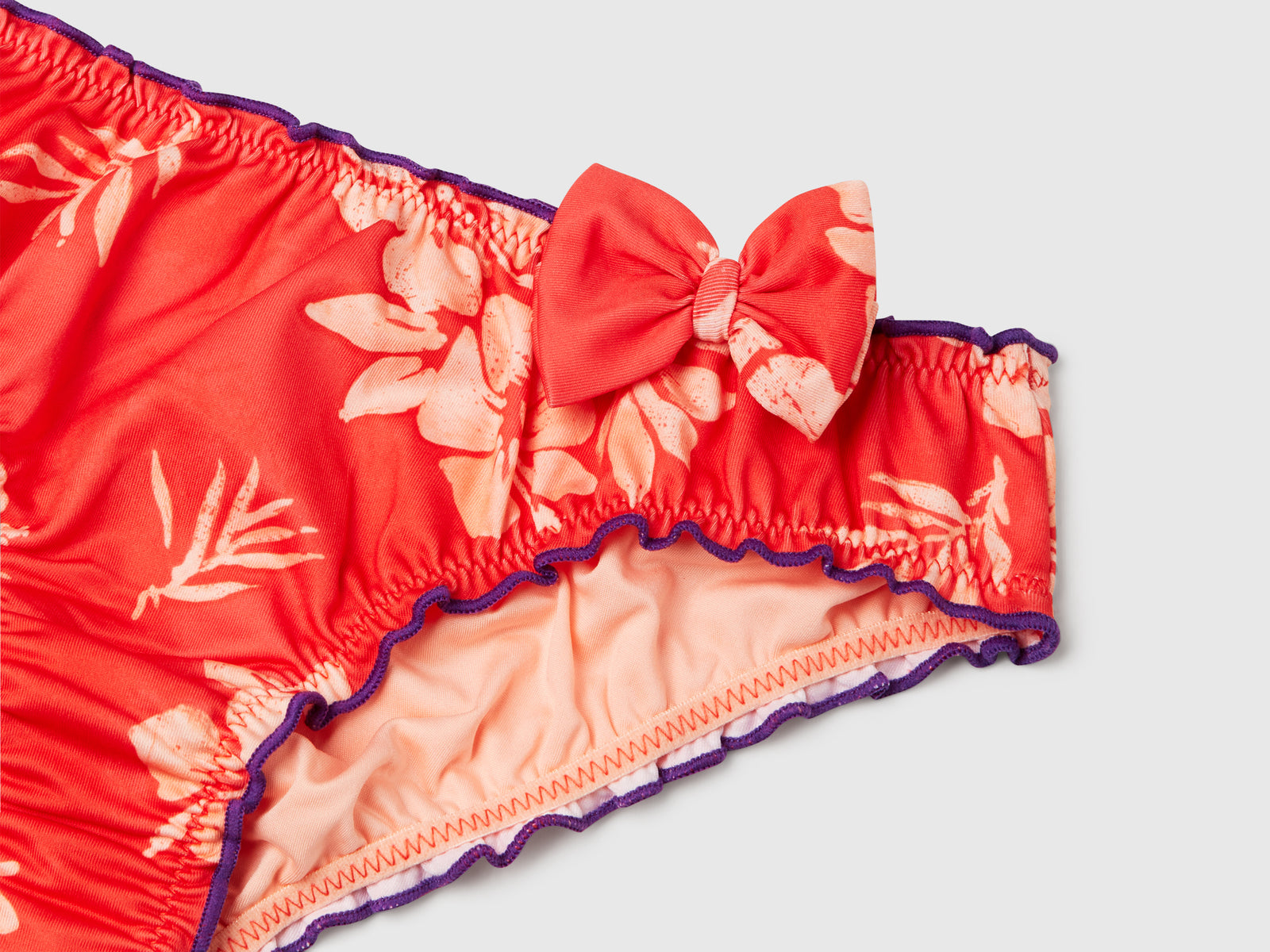 Slip mare con stampa floreale da bambina arancione 3 | Benetton Outlet