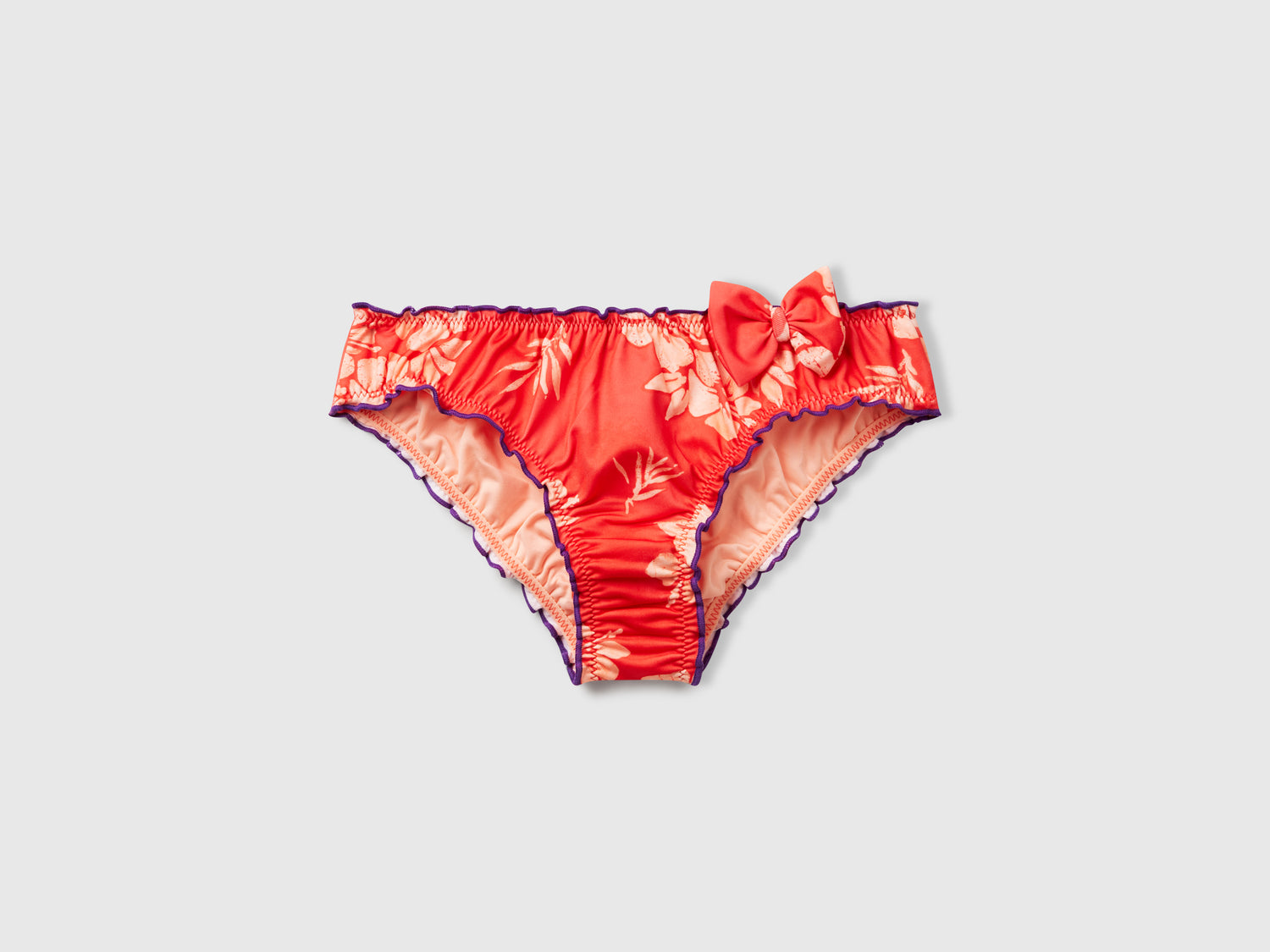 Slip mare con stampa floreale da bambina arancione | Benetton Outlet