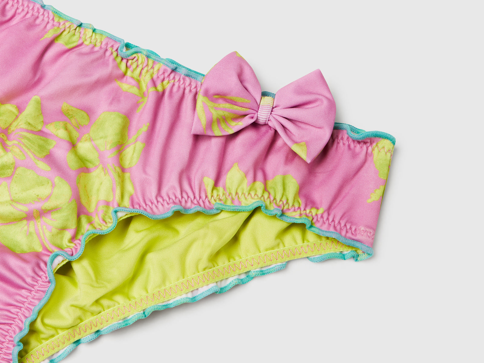 Slip mare con stampa floreale da bambina rosa 3 | Benetton Outlet