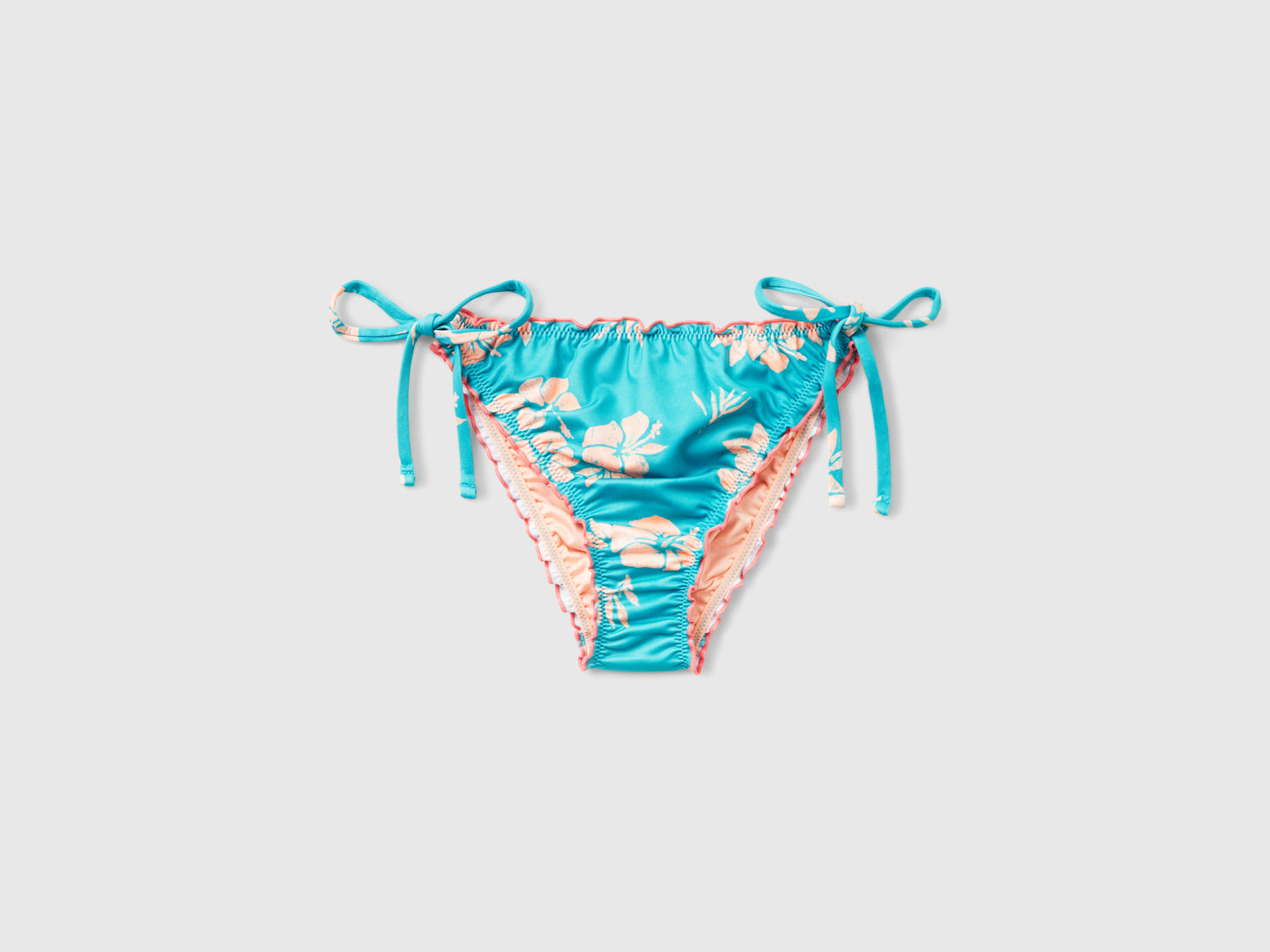 Slip mare con stampa fiori da donna verde acqua | Benetton Outlet