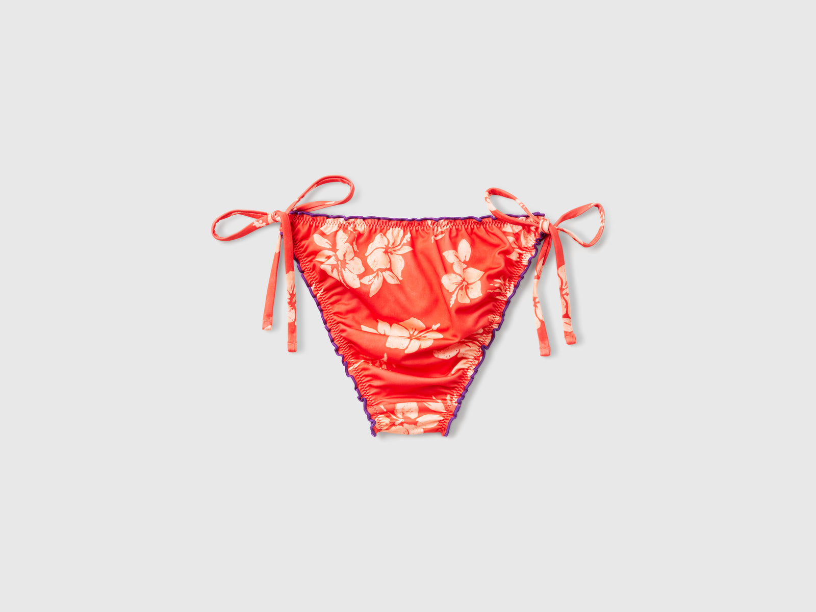 Slip mare con stampa fiori da donna arancione 2 | Benetton Outlet