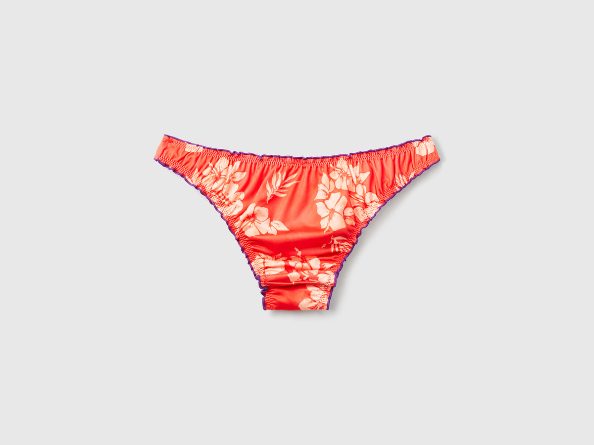 Slip costume con stampa floreale