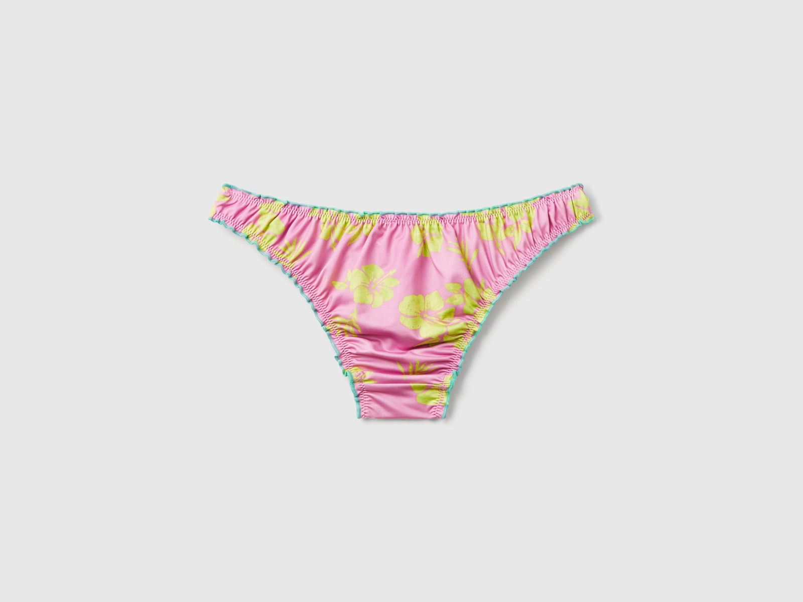Slip costume con stampa floreale da donna rosa 2 | Benetton Outlet