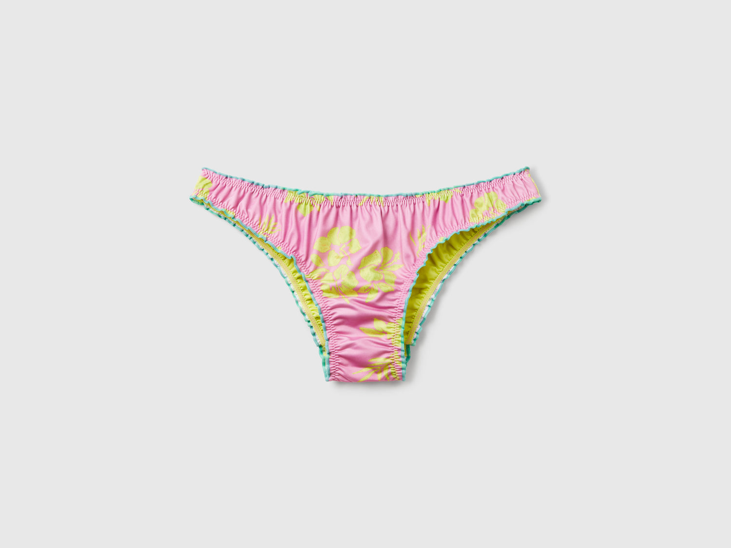 Slip costume con stampa floreale da donna rosa | Benetton Outlet