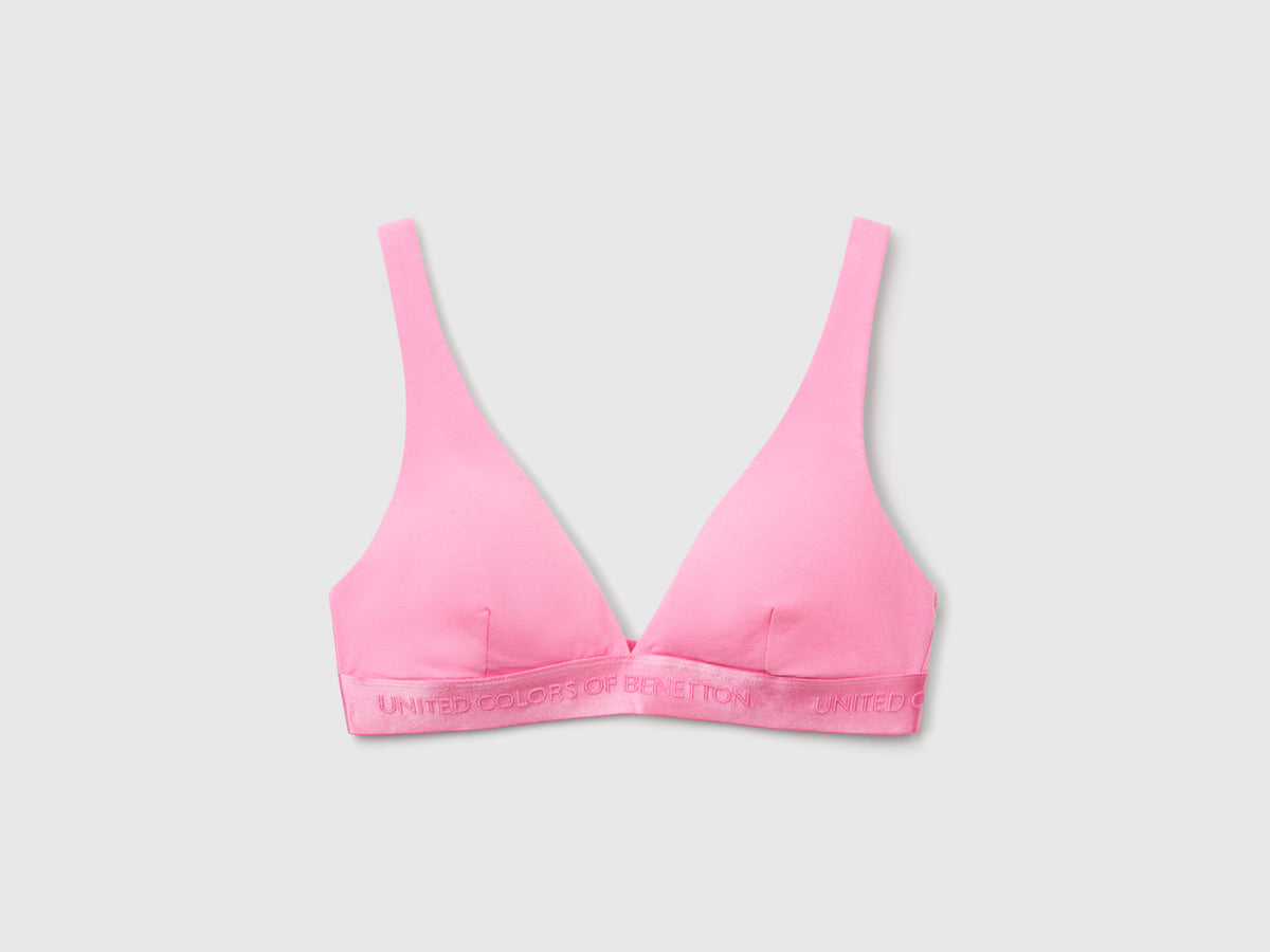 Reggiseno a triangolo in cotone stretch