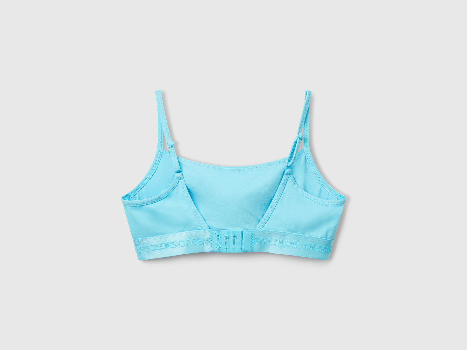 Brassiere in cotone stretch da donna turchese 2 | Benetton Outlet